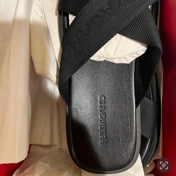 Salvatore Ferragamo Slippers in Black Sz 10.5 - Picture 8 of 9